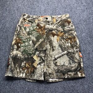 EMPYRE Cargo Shorts  28 Double Knee Camo Canvas 8 Inseam Outdoor Pockets